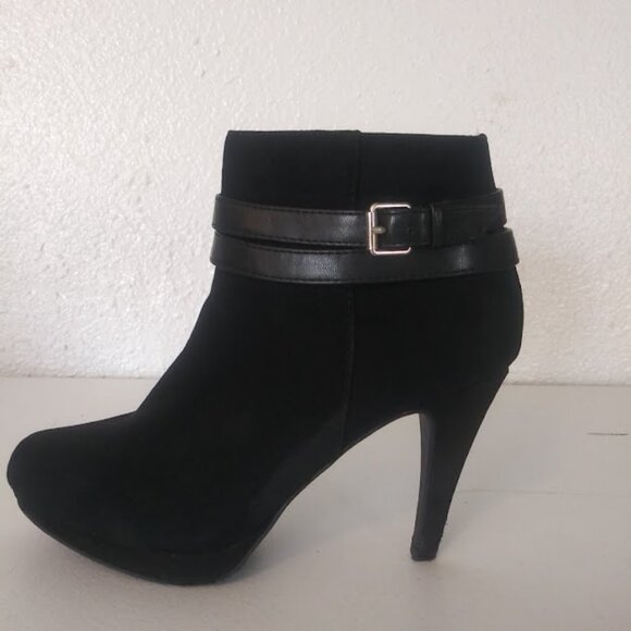 Metaphor women's size 7 1/2 black high heel ankle boots - Picture 7 of 16